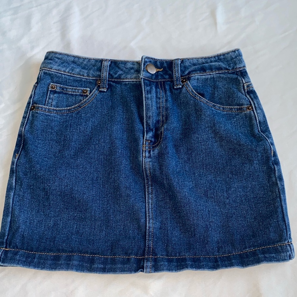 Denim Skirt No Tears or Rips